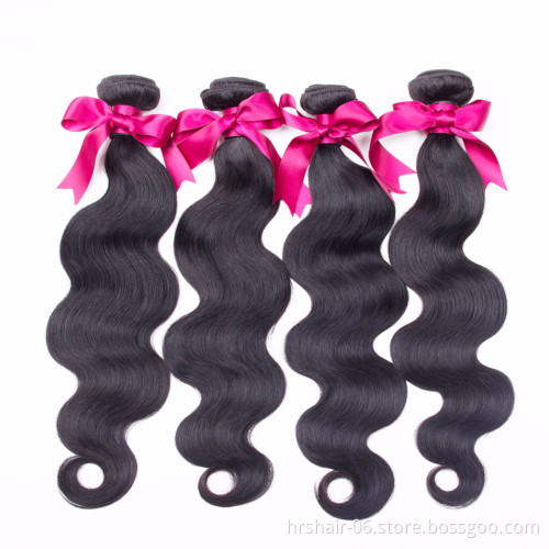 wholesale price 8A grade 8-30 inch unprocessed human  hair customized color body wave bundles